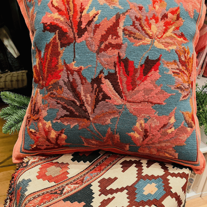 Hovedbilde Maple Leaves Blue - Turquoise